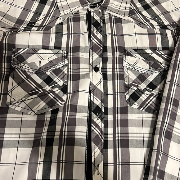 Bke biker fit button up size medium great condition not a stain - Picture 3 of 4